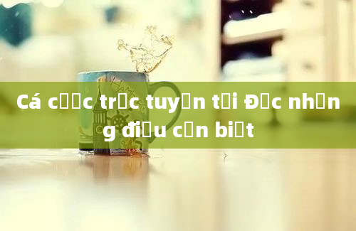 Cá cược trực tuyến tại Đức những điều cần biết