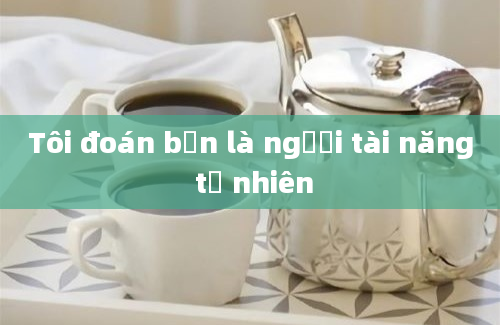 Tôi đoán bạn là người tài năng tự nhiên