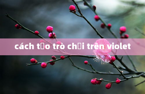 cách tạo trò chơi trên violet