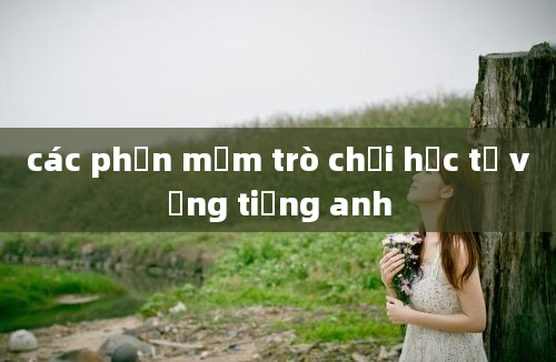 các phần mềm trò chơi học từ vựng tiếng anh