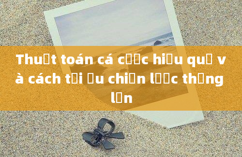 Thuật toán cá cược hiệu quả và cách tối ưu chiến lược thắng lớn