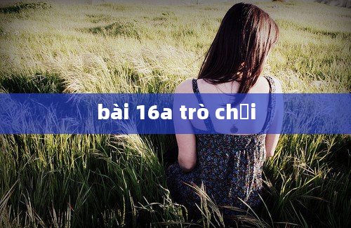 bài 16a trò chơi