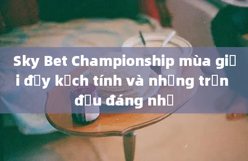 Sky Bet Championship mùa giải đầy kịch tính và những trận đấu đáng nhớ