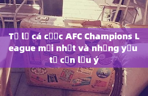 Tỷ lệ cá cược AFC Champions League mới nhất và những yếu tố cần lưu ý