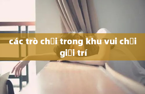 các trò chơi trong khu vui chơi giải trí