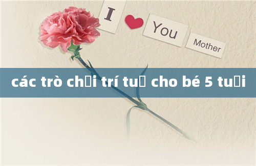 các trò chơi trí tuệ cho bé 5 tuổi