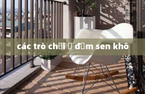 các trò chơi ở đầm sen khô