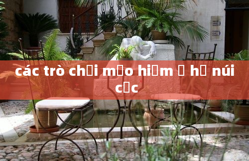 các trò chơi mạo hiểm ở hồ núi cốc