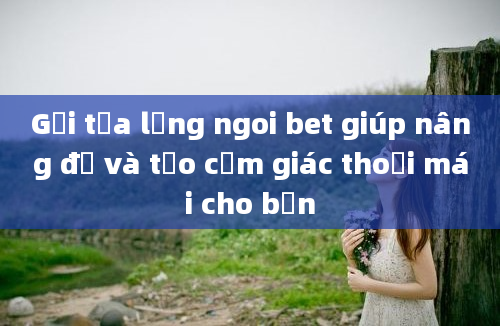 Gối tựa lưng ngoi bet giúp nâng đỡ và tạo cảm giác thoải mái cho bạn