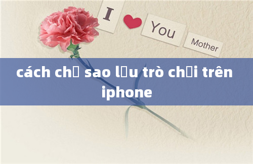 cách chỉ sao lưu trò chơi trên iphone