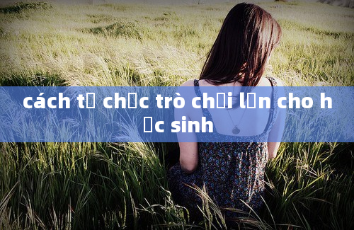 cách tổ chức trò chơi lớn cho học sinh