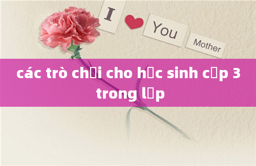 các trò chơi cho học sinh cấp 3 trong lớp