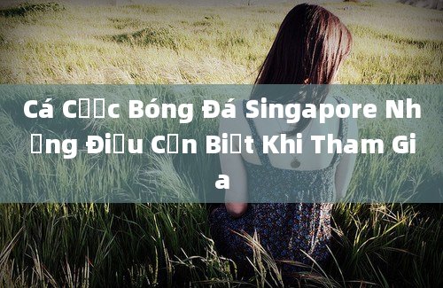 Cá Cược Bóng Đá Singapore Những Điều Cần Biết Khi Tham Gia