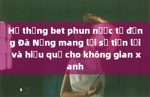 Hệ thống bet phun nước tự động Đà Nẵng mang lại sự tiện lợi và hiệu quả cho không gian xanh