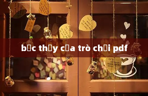 bậc thầy của trò chơi pdf