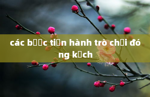 các bước tiến hành trò chơi đóng kịch