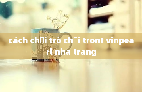 cách chơi trò chơi tront vinpearl nha trang