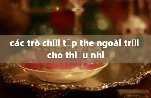 các trò chơi tập the ngoài trời cho thiếu nhi