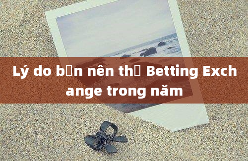 Lý do bạn nên thử Betting Exchange trong năm