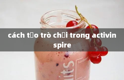 cách tạo trò chơi trong activinspire