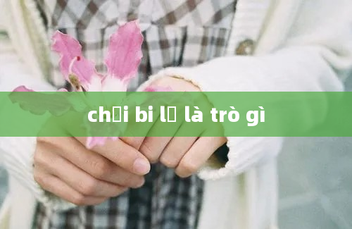 chơi bi lỗ là trò gì