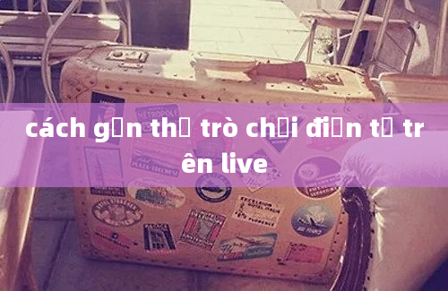 cách gắn thẻ trò chơi điện tử trên live