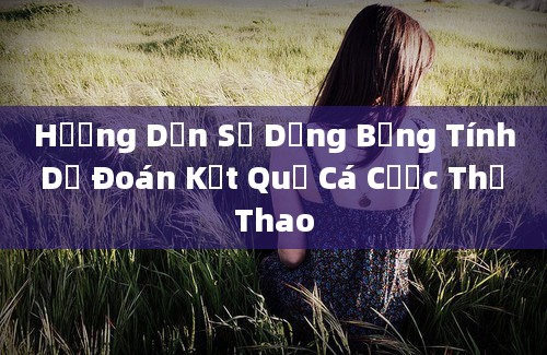 Hướng Dẫn Sử Dụng Bảng Tính Dự Đoán Kết Quả Cá Cược Thể Thao