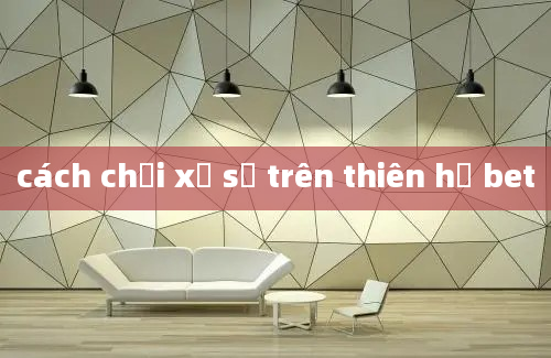 cách chơi xổ số trên thiên hạ bet