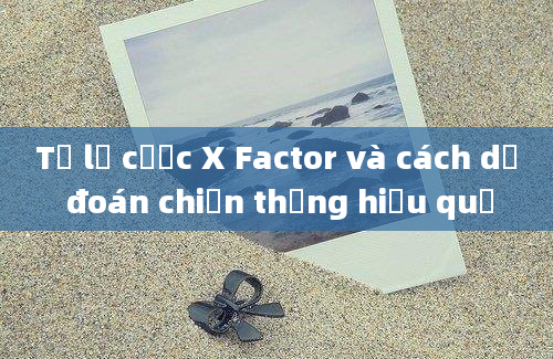 Tỷ lệ cược X Factor và cách dự đoán chiến thắng hiệu quả