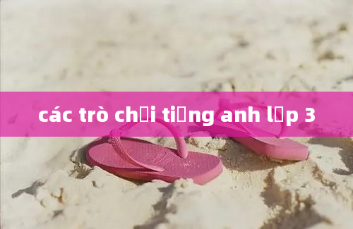 các trò chơi tiếng anh lớp 3