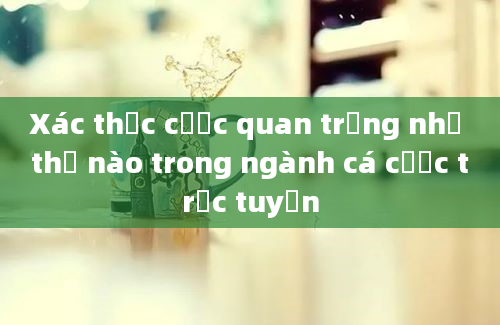 Xác thực cược quan trọng như thế nào trong ngành cá cược trực tuyến