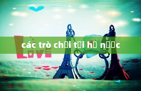 các trò chơi tại hồ nước