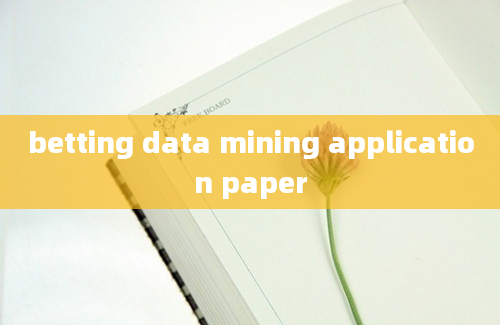 betting data mining application paper