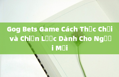 Gog Bets Game Cách Thức Chơi và Chiến Lược Dành Cho Người Mới