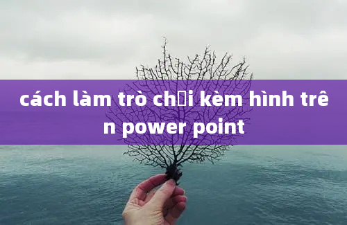 cách làm trò chơi kèm hình trên power point