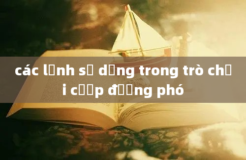 các lệnh sử dụng trong trò chơi cướp đường phó