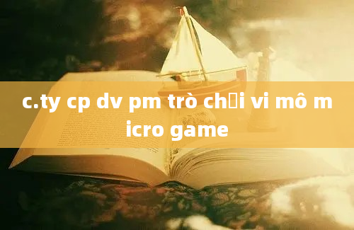 c.ty cp dv pm trò chơi vi mô micro game