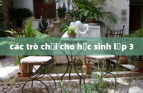 các trò chơi cho học sinh lớp 3