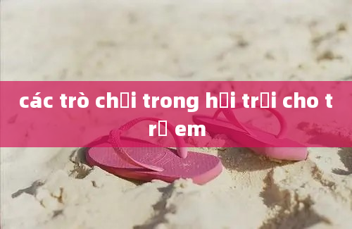 các trò chơi trong hội trại cho trẻ em