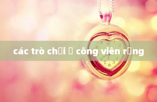 các trò chơi ở công viên rồng