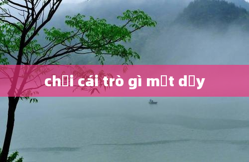 chơi cái trò gì mất dạy