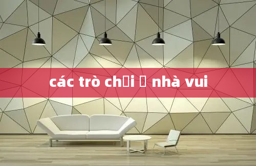 các trò chơi ở nhà vui