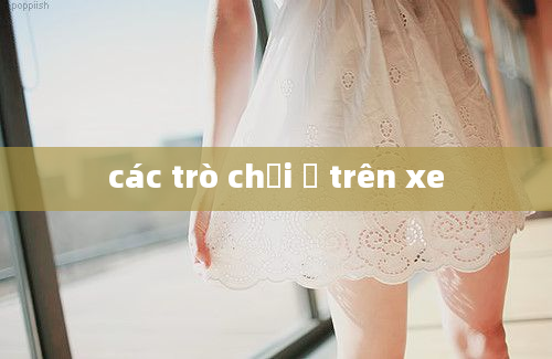 các trò chơi ở trên xe