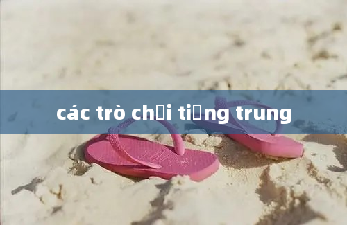 các trò chơi tiếng trung