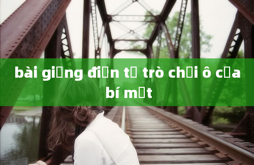 bài giảng điện tử trò chơi ô cửa bí mật