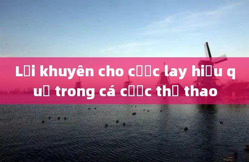 Lời khuyên cho cược lay hiệu quả trong cá cược thể thao