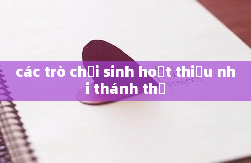 các trò chơi sinh hoạt thiếu nhi thánh thể