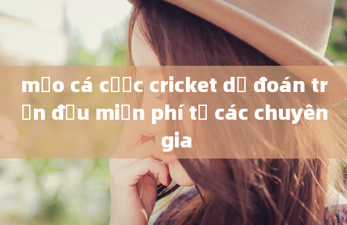 mẹo cá cược cricket dự đoán trận đấu miễn phí từ các chuyên gia