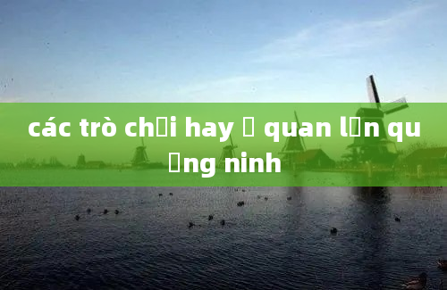 các trò chơi hay ở quan lạn quảng ninh