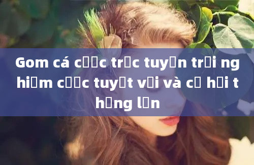 Gom cá cược trực tuyến trải nghiệm cược tuyệt vời và cơ hội thắng lớn